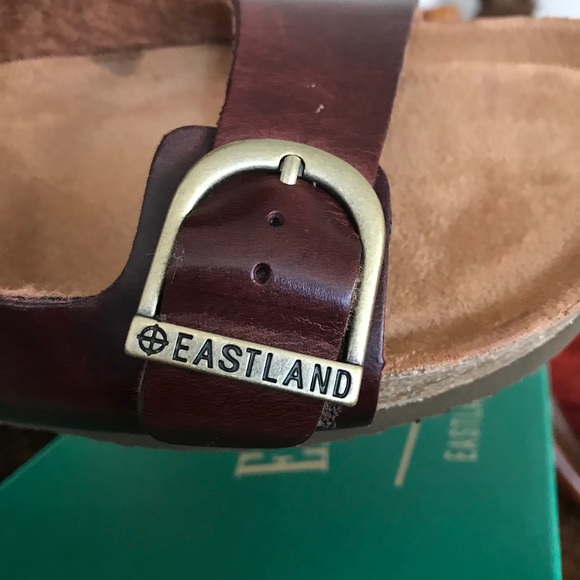 Eastland Double Strap Leather Slide Sandals - Picture 4 of 7